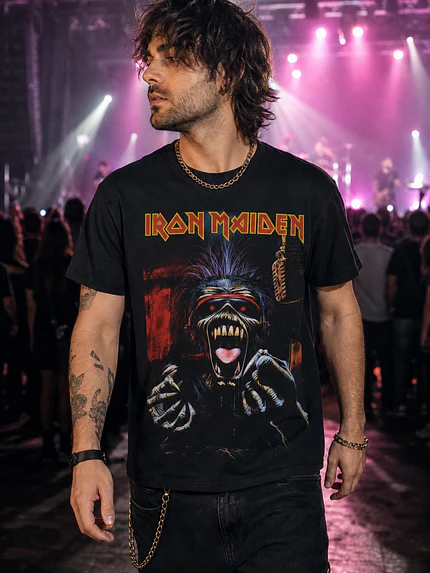 Polera Iron Maiden Eddie 16 Metal Rock Grafimax 1