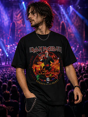 Polera Iron Maiden Eddie Legacy Of The Beast Metal Rock Grafimax