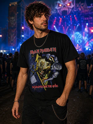 Polera Iron Maiden Eddie No Prayer For The Dying Metal Rock Grafimax