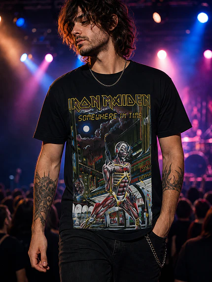 Polera Iron Maiden Eddie Somewhere In Time Metal Rock Grafimax 1