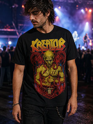 Polera KREATOR arte logo Metal Grafimax