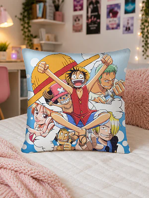 Cojin One Piece Tripulacion Sombreros de Paja 40x40 cms Fullprint Anime Grafimax