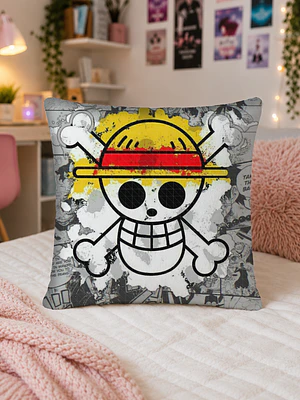 Cojin One Piece Skull 40x40 cms Fullprint Anime Grafimax