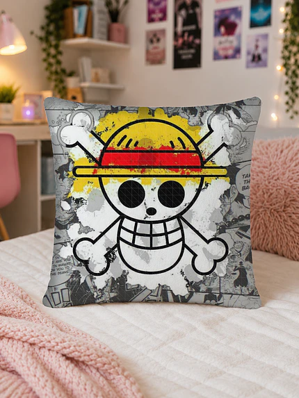 Cojin One Piece Skull 40x40 cms Fullprint Anime Grafimax 2