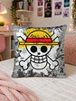Cojin One Piece Skull 40x40 cms Fullprint Anime Grafimax - Miniatura 2