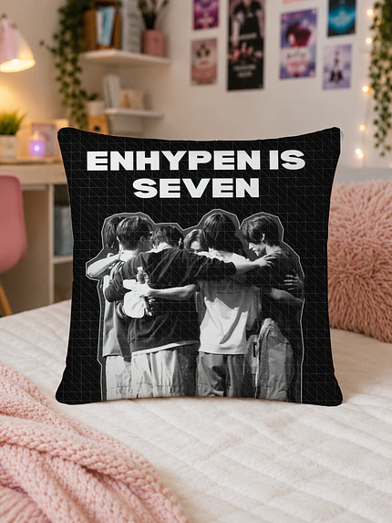Cojin Enhypen Grupo 40x40 cms Fullprint Kpop Grafimax 2