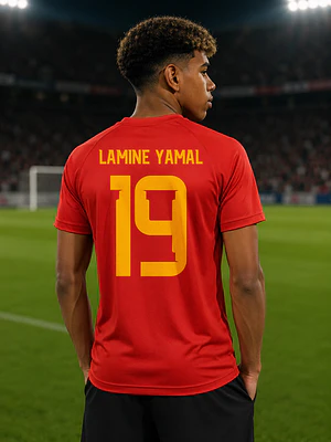 Camiseta Conmemorativa España 2026 Yamal Fútbol Deportes Grafimax