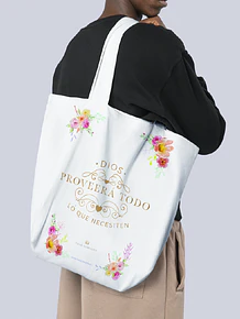 Bolso de Lona Algodón Dios Proveerá