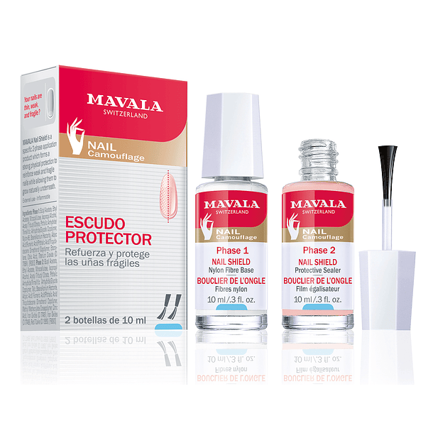 MAVALA - FORTALECEDOR DE UÑA 2 X 10 ML (REFURZA Y PROTEGE UÑAS FRÁGILES)