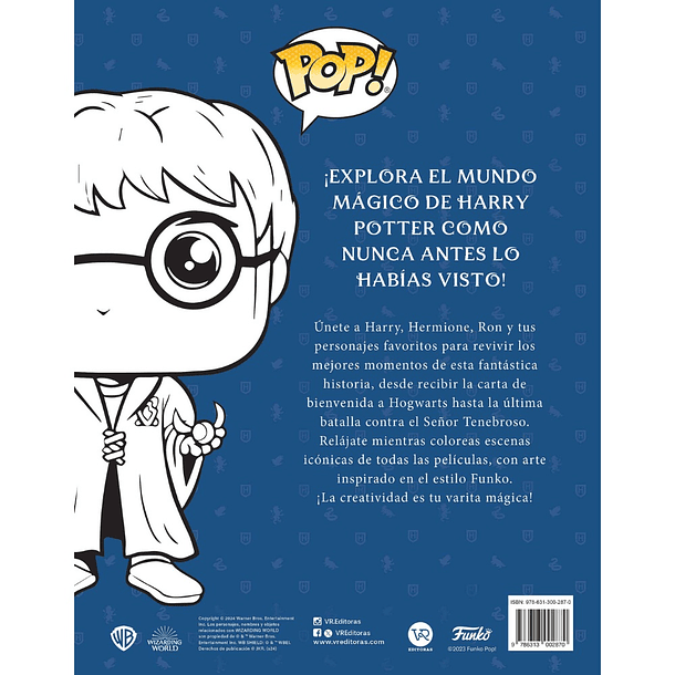 HARRY POTTER: EL LIBRO OFICIAL PARA COLOREAR FUNKO POP - INSGHT EDITIONS | TAPA RÚSTICA 2