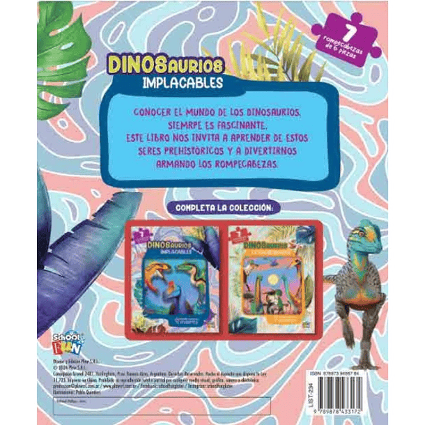 VAMOS A JUGAR: DINOSAURIOS IMPLACABLES - QUINTIERI, PABLO | TAPA DURA 3