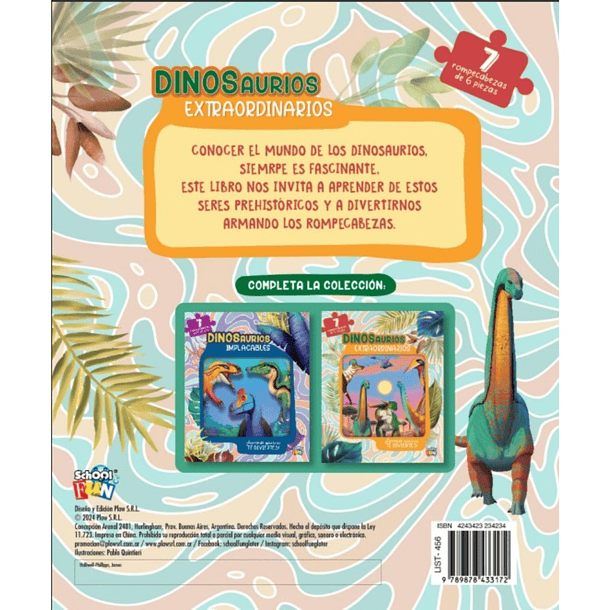 VAMOS A JUGAR: DINOSAURIOS EXTRAORDINARIOS - QUINTIERI, PABLO | TAPA DURA 2