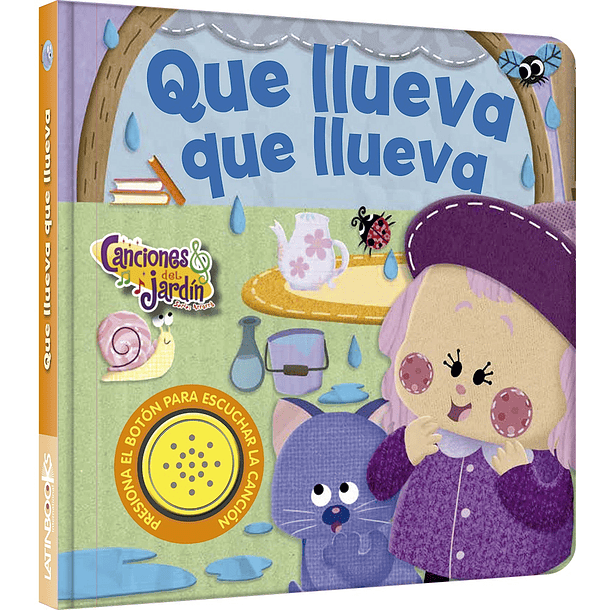 CANCIONES DEL JARDÍN: ARRORRÓ QUE LLUEVA QUE LLUEVA - EQUIPO EDITORIAL LATINBOOKS | TAPA DURA 1