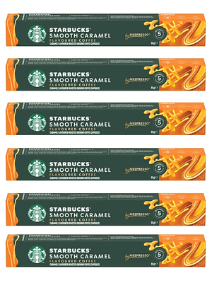 PACK 60 CÁPSULAS / 60 TAZAS STARBUCKS BY NESPRESSO SMOOTH CARAMEL (VENCIMIENTO: 22/04/2026)