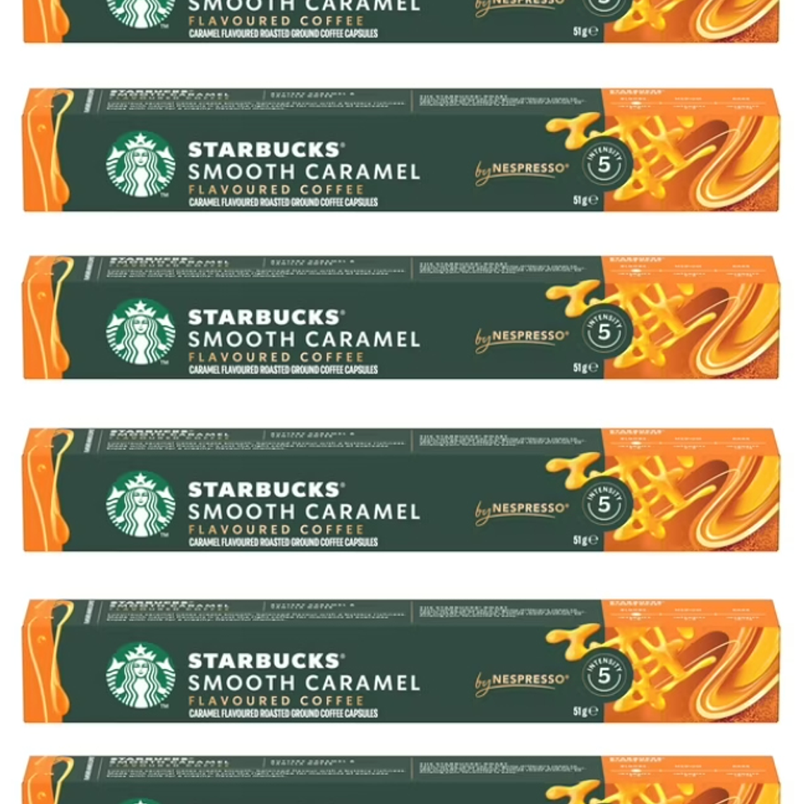 PACK 60 CÁPSULAS / 60 TAZAS STARBUCKS BY NESPRESSO SMOOTH CARAMEL (VENCIMIENTO: 22/04/2026) 1