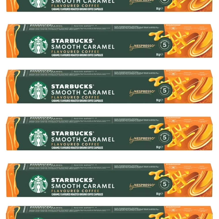 PACK 60 CÁPSULAS / 60 TAZAS STARBUCKS BY NESPRESSO SMOOTH CARAMEL (VENCIMIENTO: 22/04/2026) 1