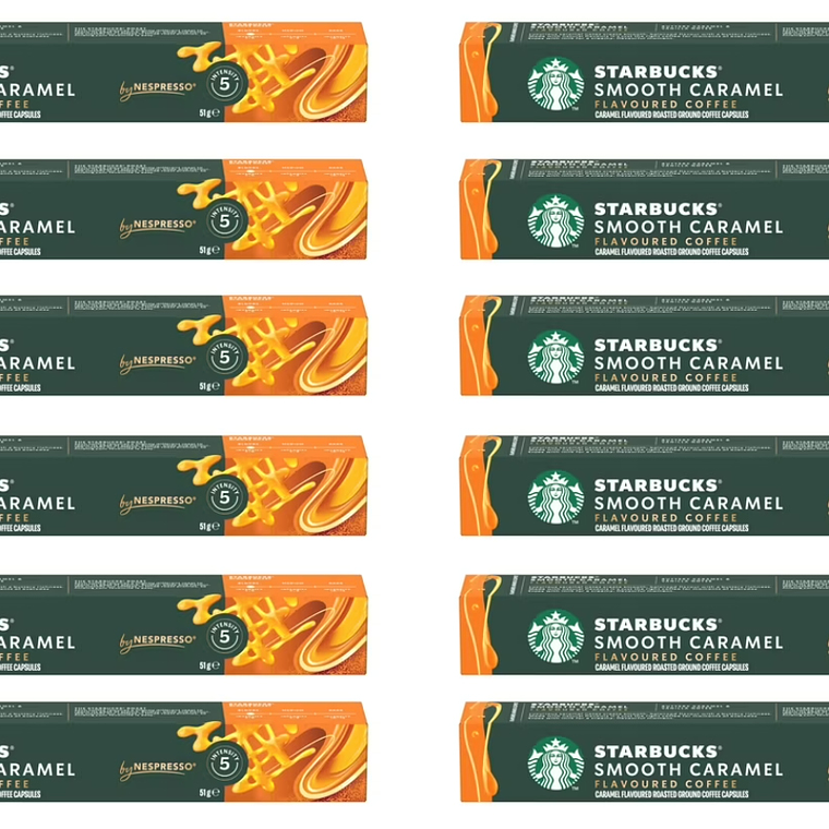 PACK 120 CÁPSULAS / 120 TAZAS STARBUCKS BY NESPRESSO SMOOTH CARAMEL (VENCIMIENTO: 22/04/2026) 1