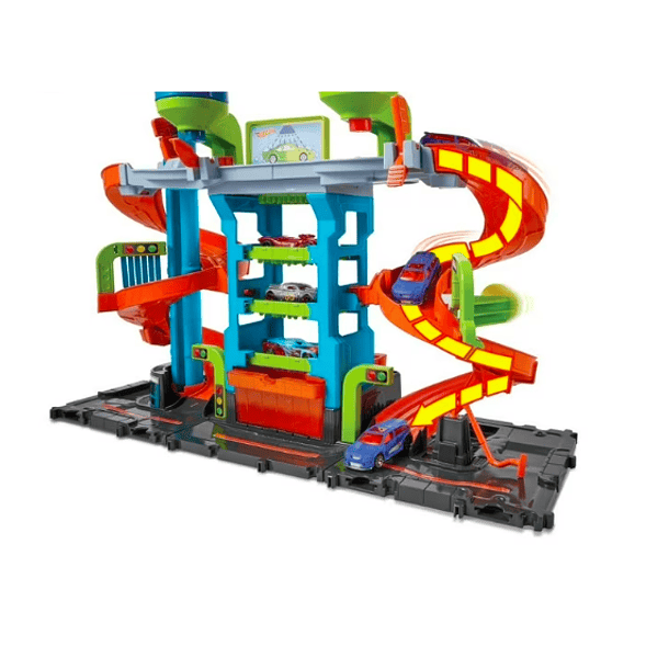 HOT WHEELS PISTA CARRERA CITY AUTOLAVADO MEGA TORRE (CAJA DAÑADA) 6