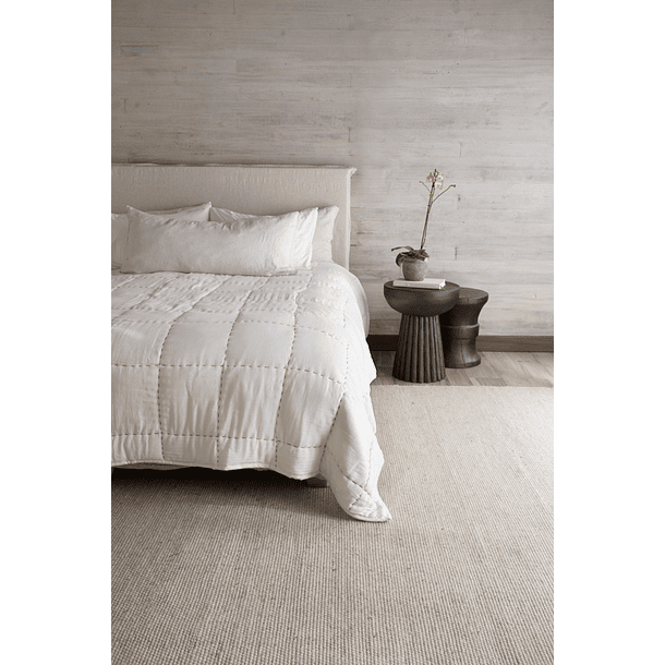 CUBRECAMA PARVATI OFF WHITE  SMALL 180X240 CM 2