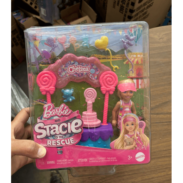 BARBIE SET JUEGO STACIE AL RESCATE CHELSEA ESTACIÓN DULCES 1