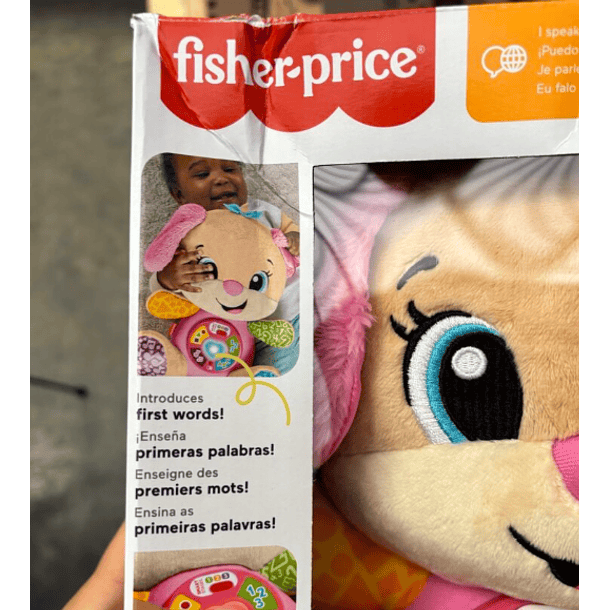 FISHER PRICE PELUCHE HERMANITA APRENDE CONMIGO (HABLA INGLÉS) - CAJA CON DAÑOS 2