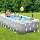 PISCINA PRISM FRAME RECTANGULAR INCLUYE BOMBA Y ESCALERA (400 x 200 x 100 CM) 2