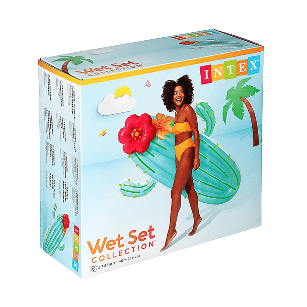 COLCHONETA INFLABLE CACTUS (180 x 130 x 28 CM) 5