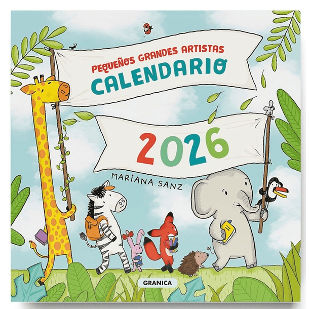 PEQUEÑOS GRANDES ARTISTAS 2026, CALENDARIO DE PARED - SANZ, MARIANA | TAPA RÚSTICA