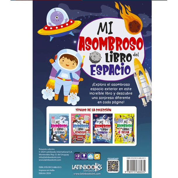 MI ASOMBROSO LIBRO: DEL ESPACIO - EQUIPO EDITORIAL | TAPA DURA 2