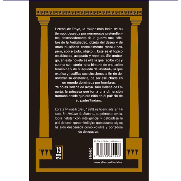 HELENA DE ESPARTA - MINUTILLI,  LORENA | TAPA RÚSTICA 2