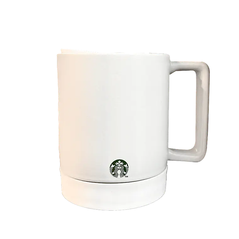 TAZA DE CERÁMICA BLANCA DE ESCRITORIO DE 12 OZ (≈355 ML) 2