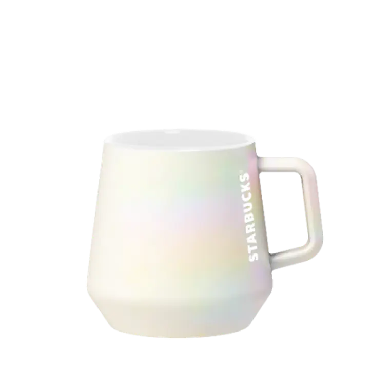 TAZA DE CERÁMICA EFECTO ARCOÍRIS LUSTER DE 14 OZ (≈414 ML) 1