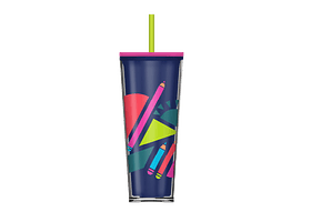 VASO PARA BEBIDAS FRÍAS DE PLÁSTICO ESCOLAR, DE 24 OZ (710 ML)