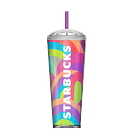 VASO PARA BEBIDAS FRÍAS DE PLÁSTICO ARCOÍRIS, DE 24 OZ (710 ML) 2