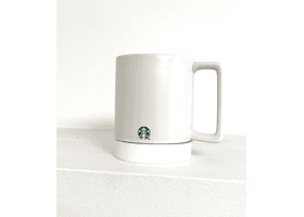 TAZA DE CERÁMICA BLANCA DE ESCRITORIO DE 12 OZ (355 ML