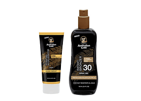 SET INSTANT BRONZER 30 FPS SPRAY GEL (237 ML) + HYDRATING ACCELERATOR LOCIÓN (100 ML) AUSTRALIAN GOLD