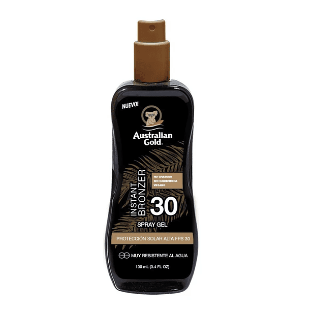 SET INSTANT BRONZER 30 FPS SPRAY GEL (237 ML) + HYDRATING ACCELERATOR LOCIÓN (100 ML) AUSTRALIAN GOLD 4