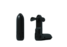 MINI VENTILADOR OZU RECARGABLE 3 EN 1 NEGRO