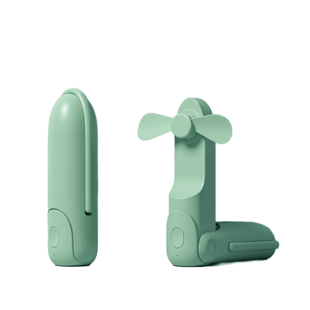 MINI VENTILADO OZU RECARGABLE 3 EN 1 VERDE CLARO