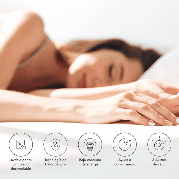 CALIENTACAMA 1 PLAZA POLIÉSTER OZU (150 X 80 CM) 2