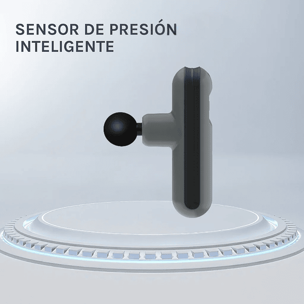 PISTOLA PARA MASAJES Y RECOVERY RECARGABLE OZU - COLOR GRIS 4