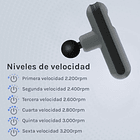 PISTOLA PARA MASAJES Y RECOVERY RECARGABLE OZU - COLOR GRIS 5