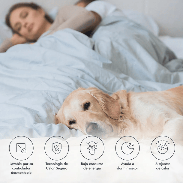 CALIENTACAMA KING POLIÉSTER OZU (160 X 180 CM) 6