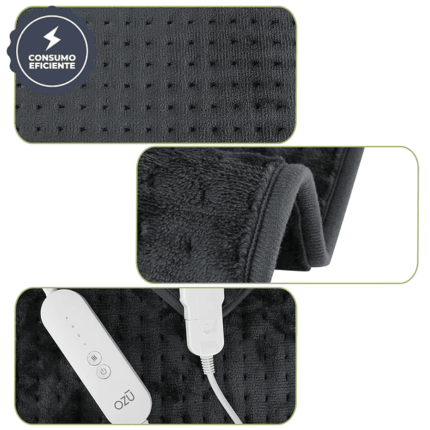 ALMOHADILLA TÉRMICA ELÉCTRICA OZU (30 X 11,8 CM) 7