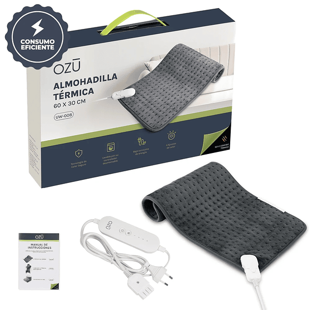 ALMOHADILLA TÉRMICA ELÉCTRICA OZU (30 X 11,8 CM) 1