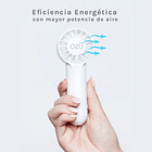 MINI VENTILADOR OZU RECARGABLE - COLOR BLANCO 4