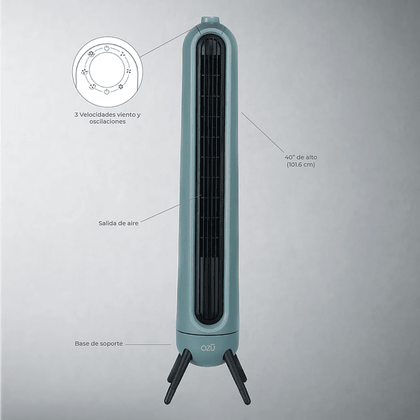 VENTILADOR DE TORRE PATAS 35