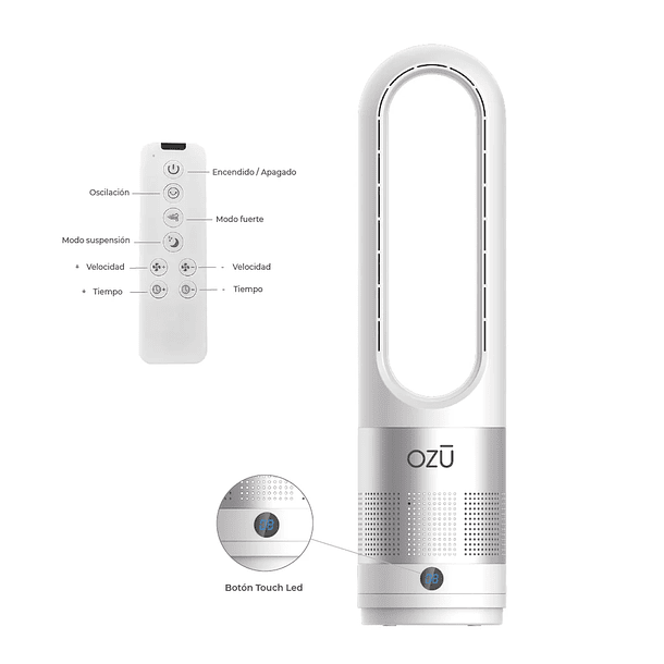 VENTILADOR TORRE SIN ASPAS 22