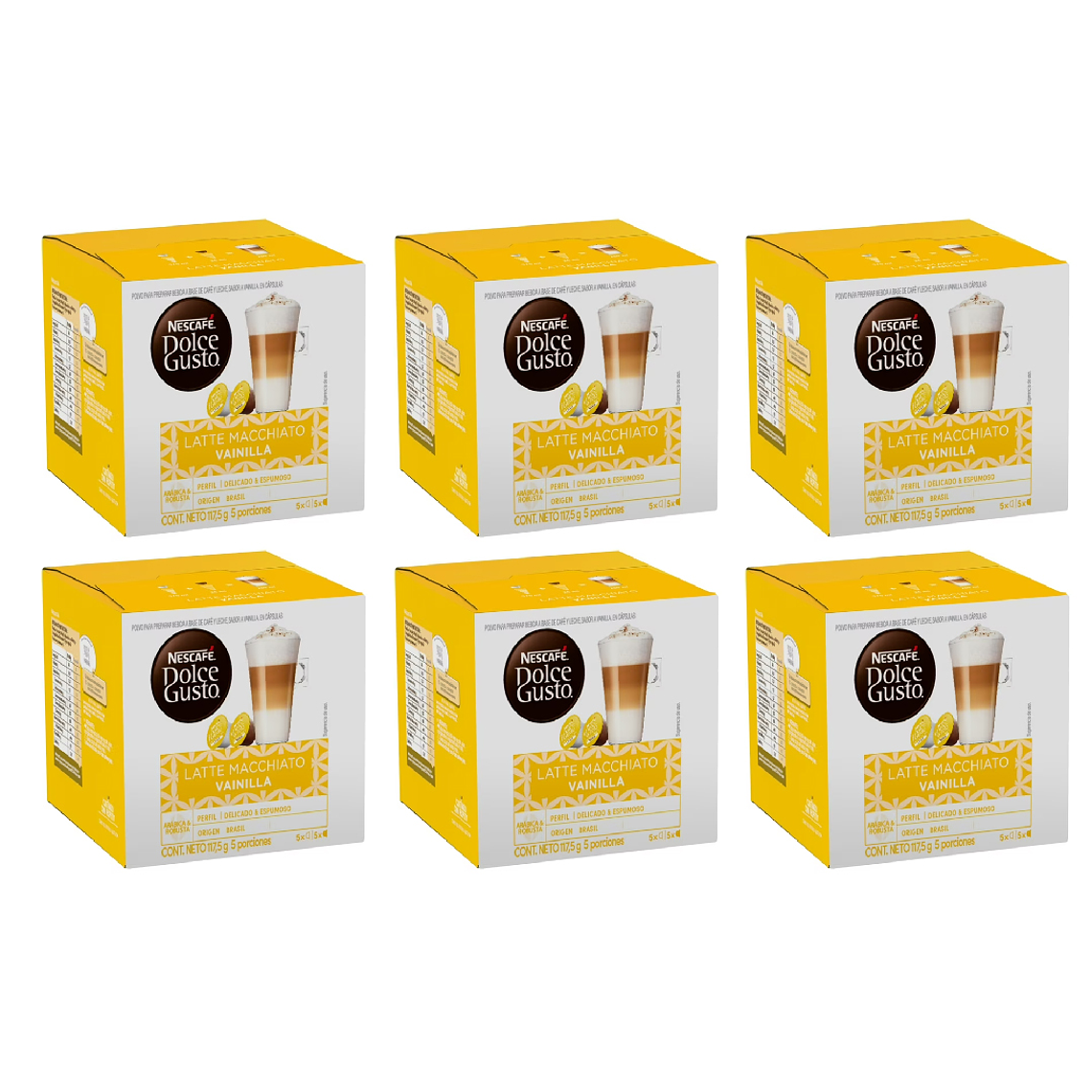 PACK 60 CÁPSULAS / 30 TAZAS DOLCE GUSTO LATTE MACCHIATO VAINILLA (VENCIMIENTO: 01/04/2026) 1