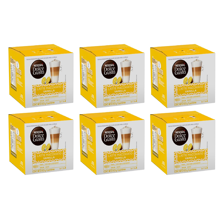 PACK 60 CÁPSULAS / 30 TAZAS DOLCE GUSTO LATTE MACCHIATO VAINILLA (VENCIMIENTO: 01/04/2026) 1